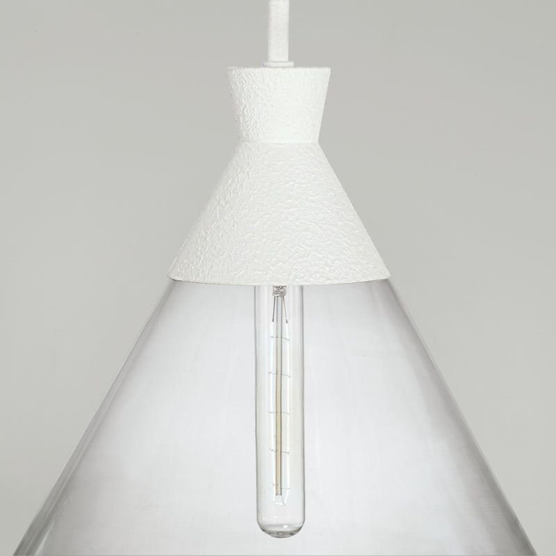 Capital Lighting 350311XW One Light Pendant, Textured White