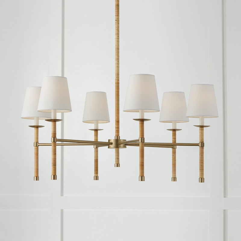 Capital Lighting 447261MA-705 Six Light Chandelier, Matte Brass