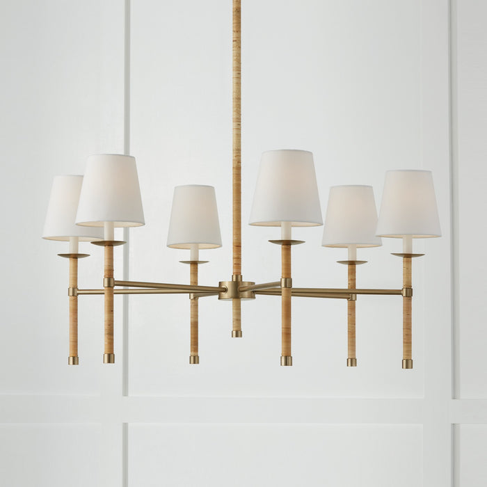 Capital Lighting 447261MA-705 Six Light Chandelier, Matte Brass