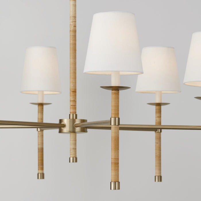 Capital Lighting 447261MA-705 Six Light Chandelier, Matte Brass