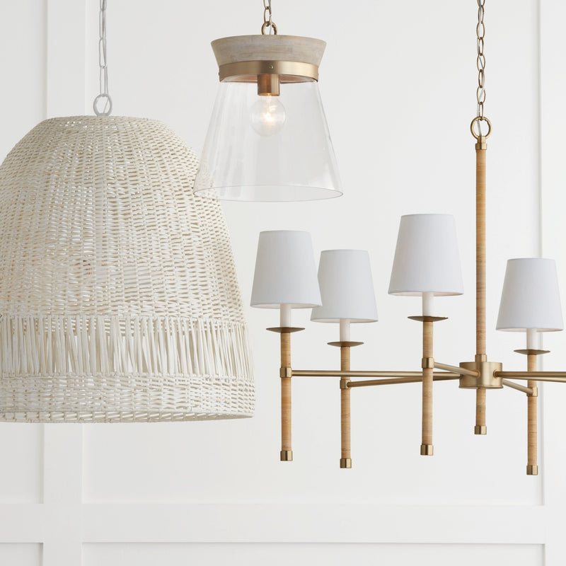 Capital Lighting 447261MA-705 Six Light Chandelier, Matte Brass