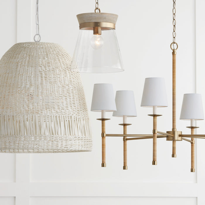 Capital Lighting 447261MA-705 Six Light Chandelier, Matte Brass