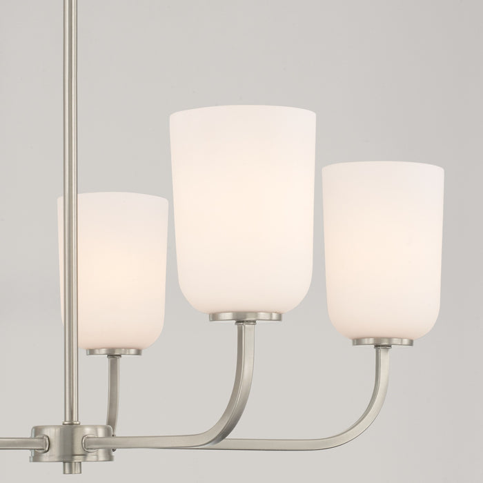 Capital Lighting 448851BN-542 Five Light Chandelier, Brushed Nickel