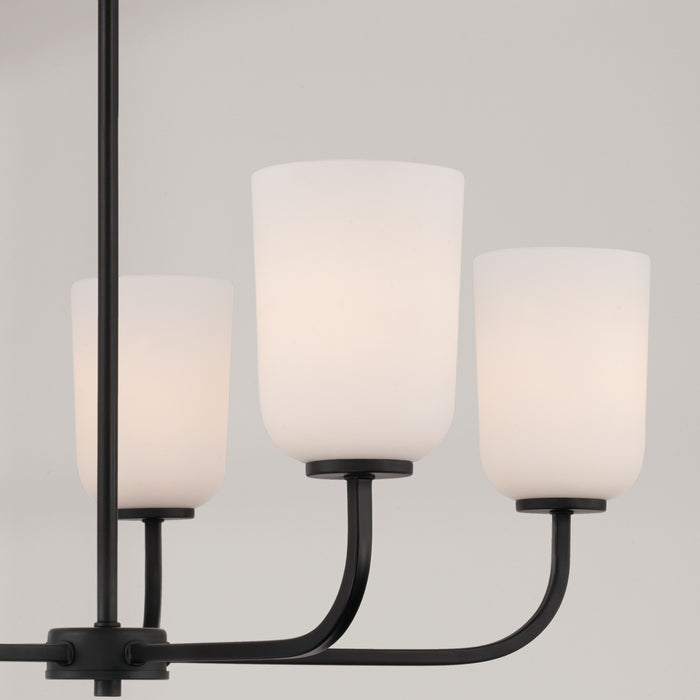 Capital Lighting 448851MB-542 Five Light Chandelier, Matte Black