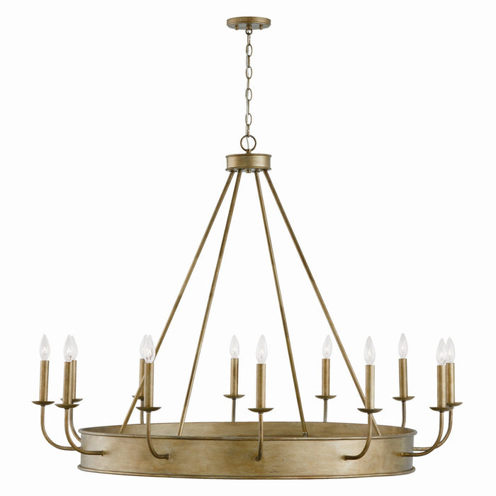 Capital Lighting 449201ML 12 Light Chandelier, Mystic Luster