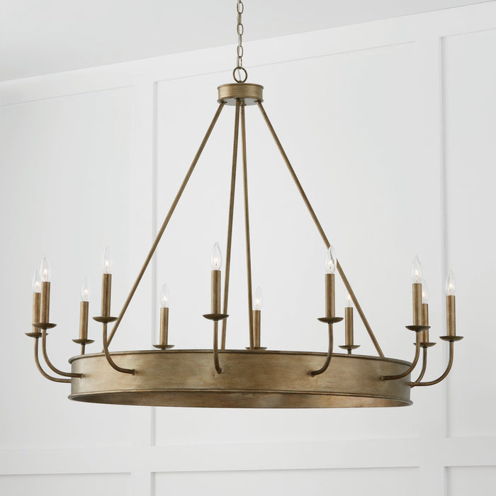 Capital Lighting 449201ML 12 Light Chandelier, Mystic Luster