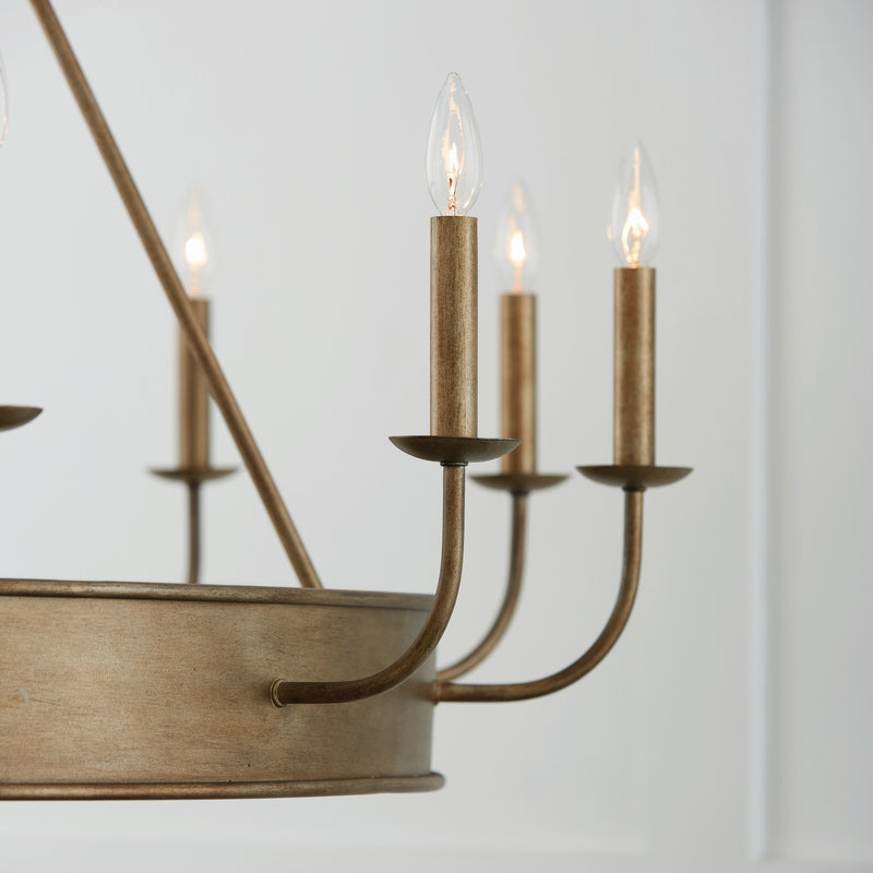 Capital Lighting 449201ML 12 Light Chandelier, Mystic Luster
