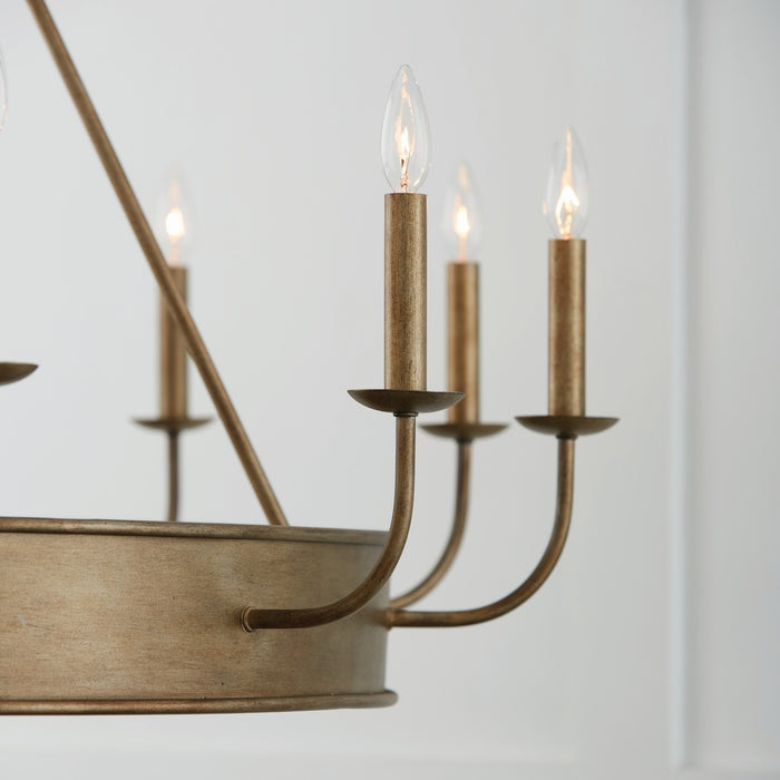 Capital Lighting 449201ML 12 Light Chandelier, Mystic Luster