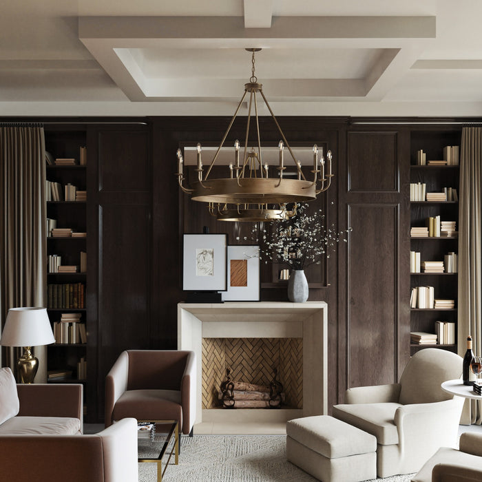 Capital Lighting 449201ML 12 Light Chandelier, Mystic Luster