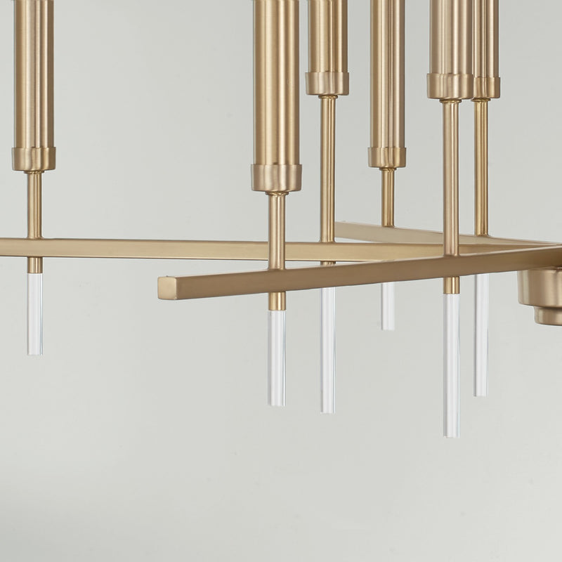 Capital Lighting 449301MA 12 Light Chandelier, Matte Brass