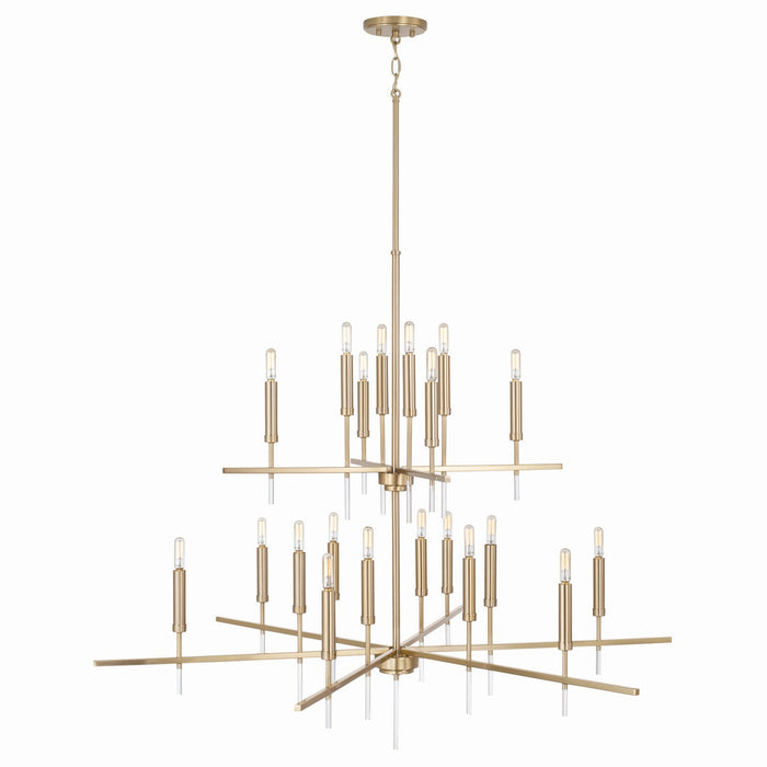 Capital Lighting 449302MA 20 Light Chandelier, Matte Brass