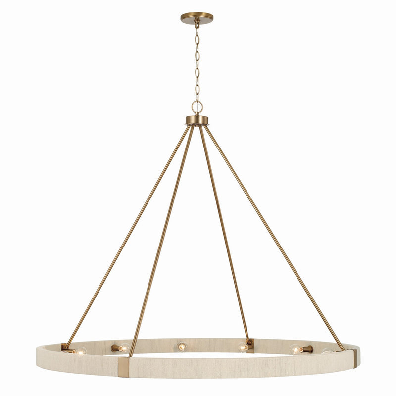 Capital Lighting 449801MA 12 Light Chandelier, Matte Brass