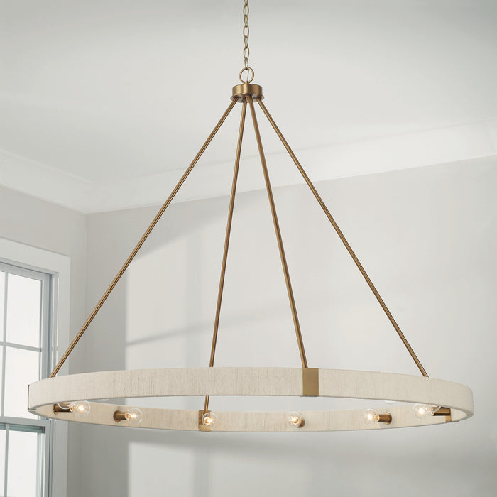 Capital Lighting 449801MA 12 Light Chandelier, Matte Brass