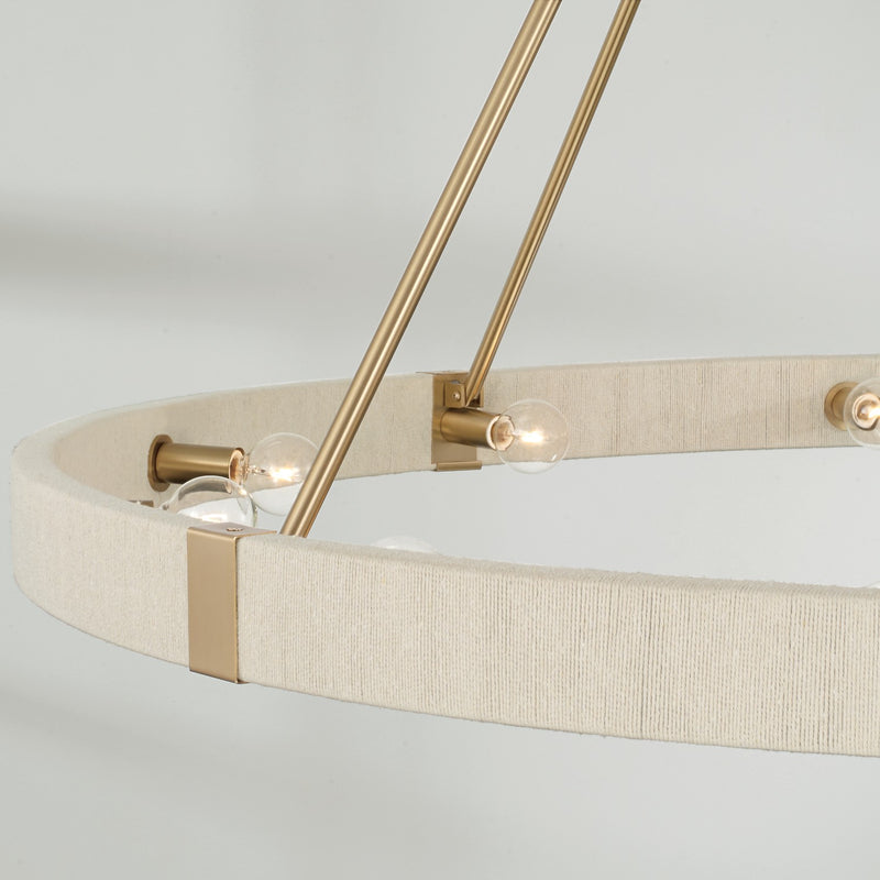 Capital Lighting 449801MA 12 Light Chandelier, Matte Brass