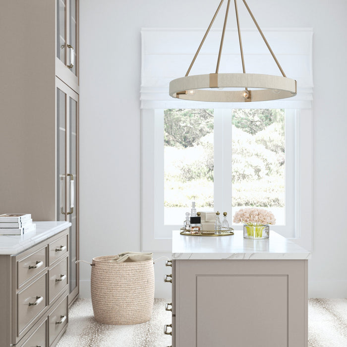 Capital Lighting 449841MA Four Light Chandelier, Matte Brass