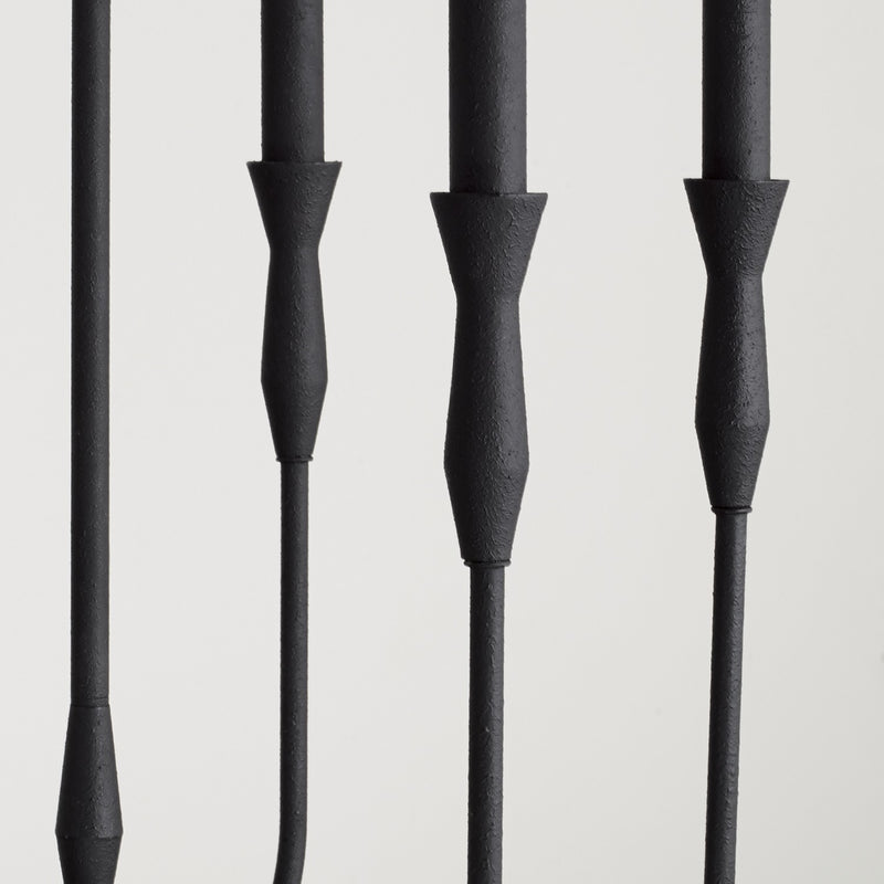 Capital Lighting 450361XK Six Light Chandelier, Textured Black