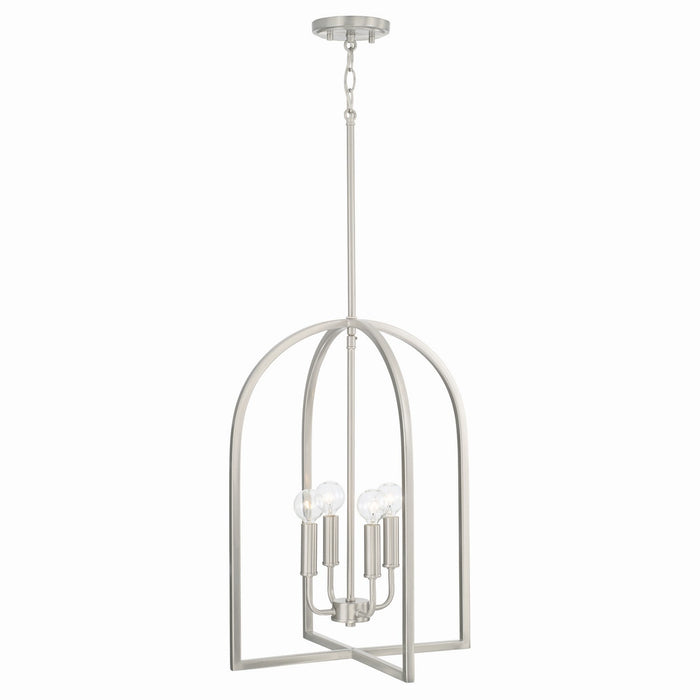 Capital Lighting 548841BN Four Light Foyer, Brushed Nickel
