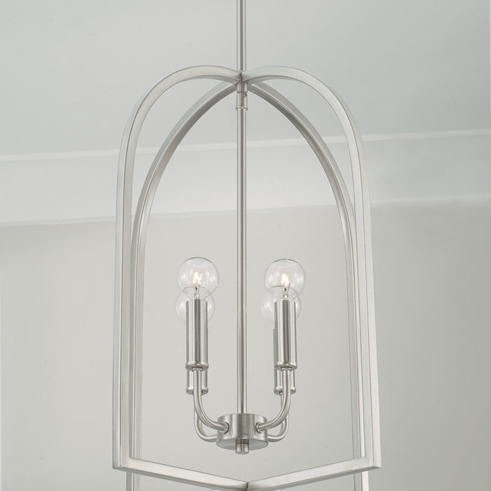 Capital Lighting 548841BN Four Light Foyer, Brushed Nickel