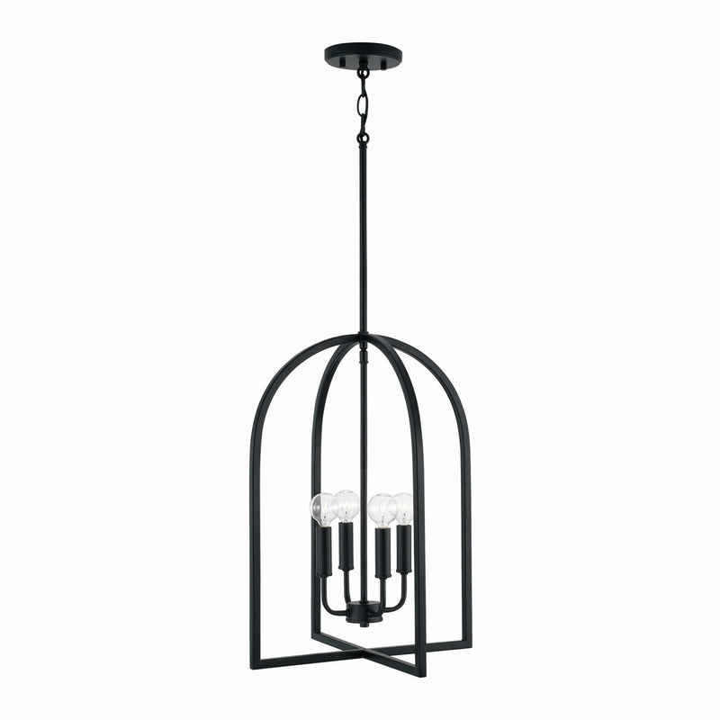 Capital Lighting 548841MB Four Light Foyer, Matte Black