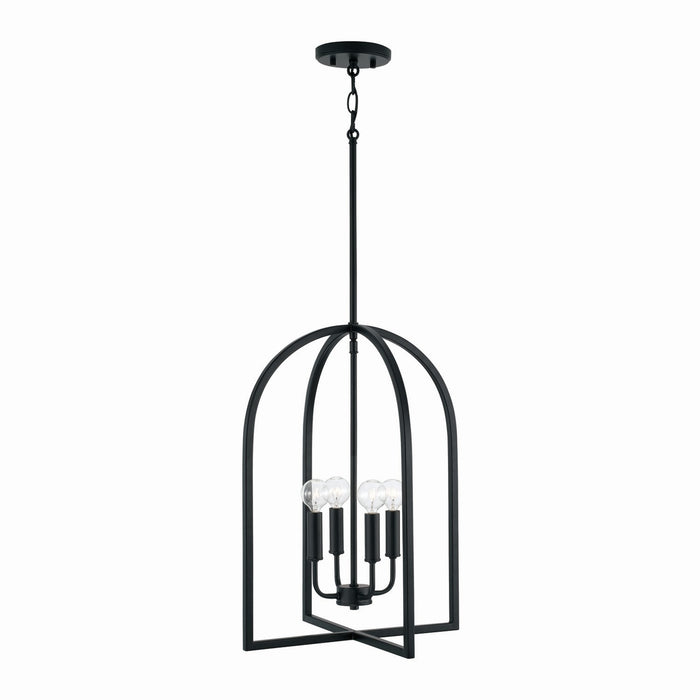 Capital Lighting 548841MB Four Light Foyer, Matte Black