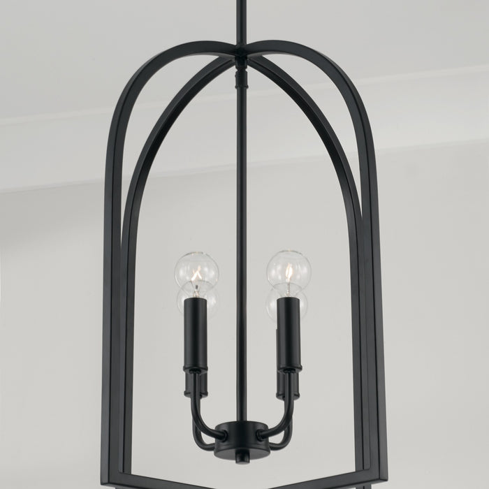 Capital Lighting 548841MB Four Light Foyer, Matte Black