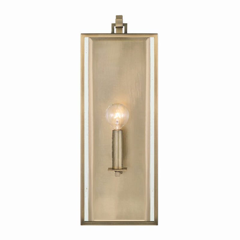 Capital Lighting 625111AD One Light Wall Sconce, Aged Brass