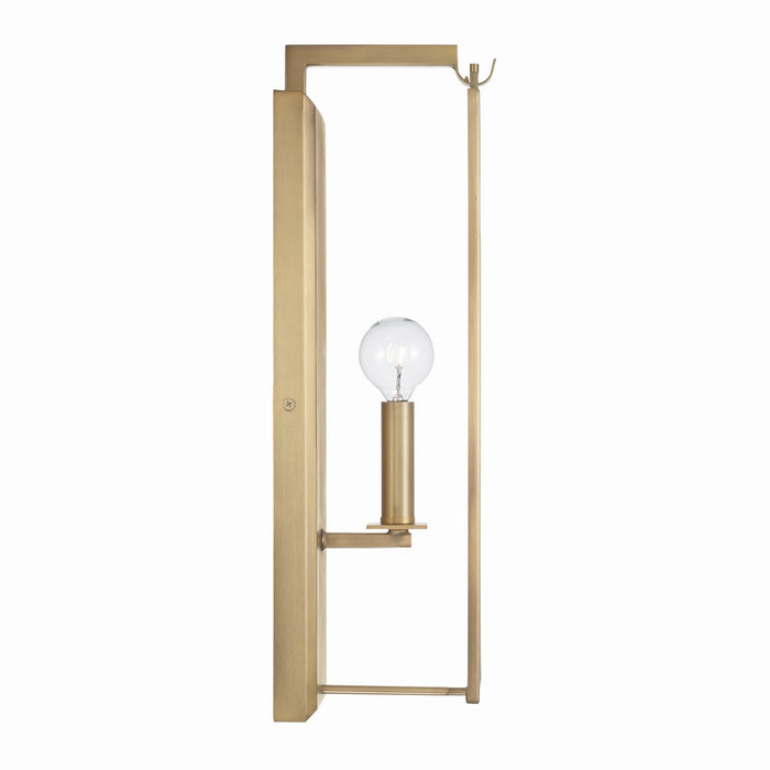 Capital Lighting 625111AD One Light Wall Sconce, Aged Brass