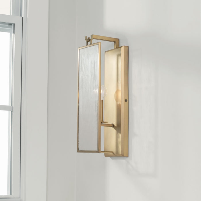 Capital Lighting 625111AD One Light Wall Sconce, Aged Brass
