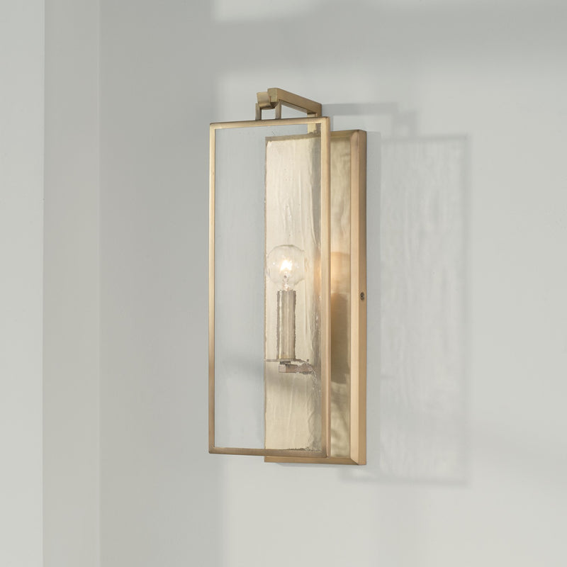 Capital Lighting 625111AD One Light Wall Sconce, Aged Brass