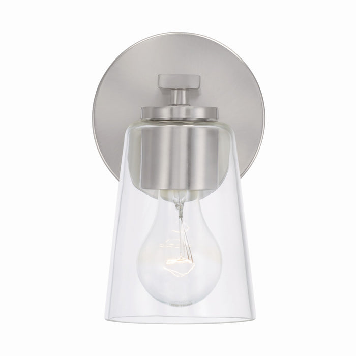 Capital Lighting 648611BN-537 One Light Wall Sconce, Brushed Nickel