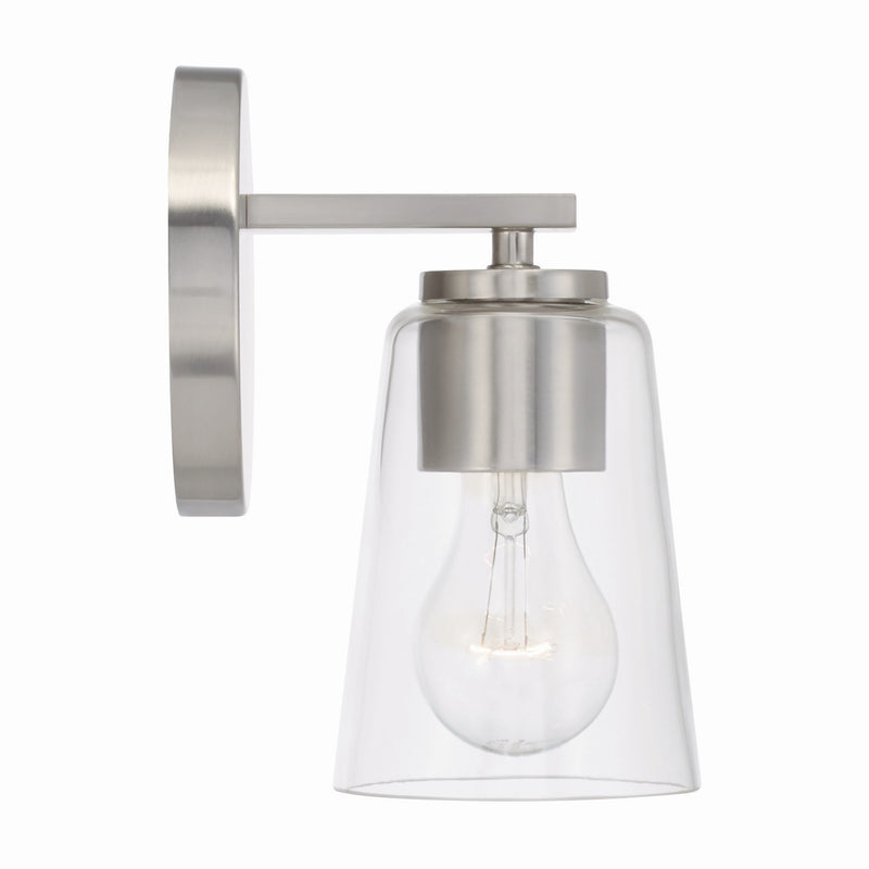 Capital Lighting 648611BN-537 One Light Wall Sconce, Brushed Nickel