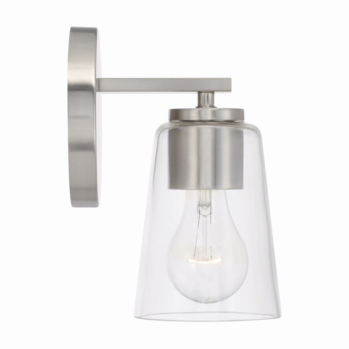 Capital Lighting 648611BN-537 One Light Wall Sconce, Brushed Nickel