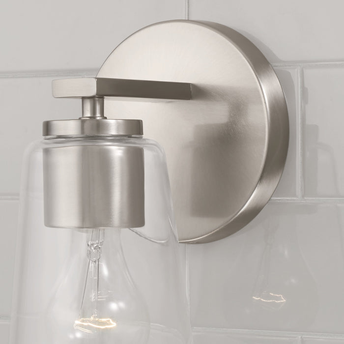 Capital Lighting 648611BN-537 One Light Wall Sconce, Brushed Nickel
