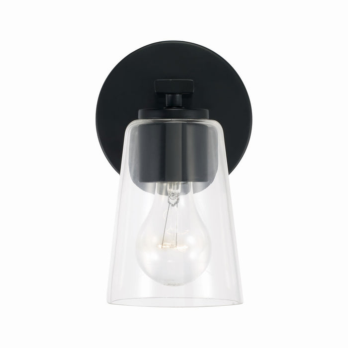 Capital Lighting 648611MB-537 One Light Wall Sconce, Matte Black