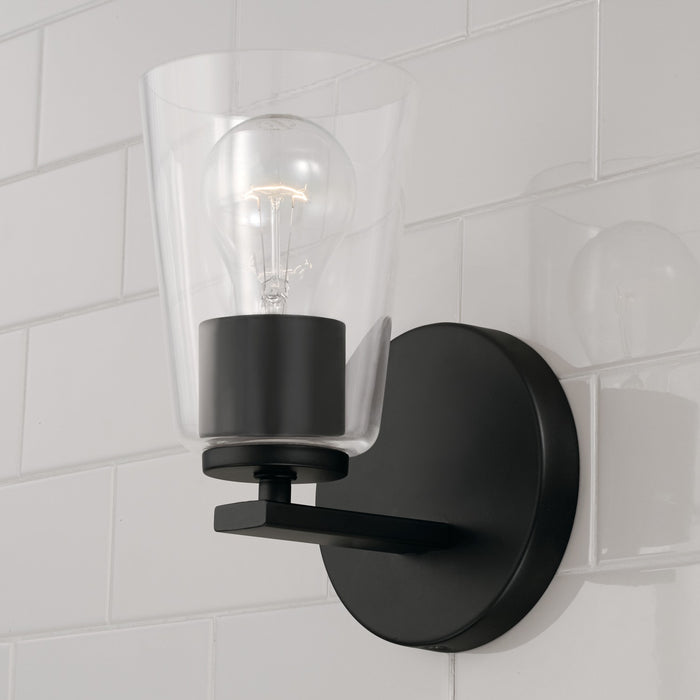 Capital Lighting 648611MB-537 One Light Wall Sconce, Matte Black