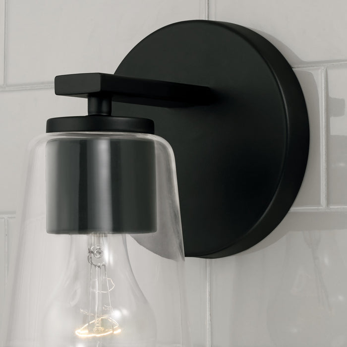 Capital Lighting 648611MB-537 One Light Wall Sconce, Matte Black