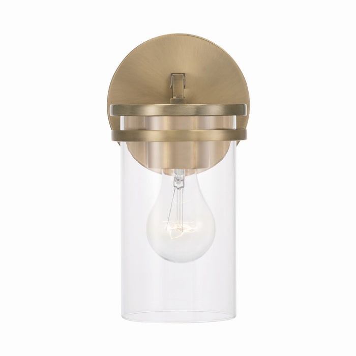 Capital Lighting 648711AD-539 One Light Wall Sconce, Aged Brass