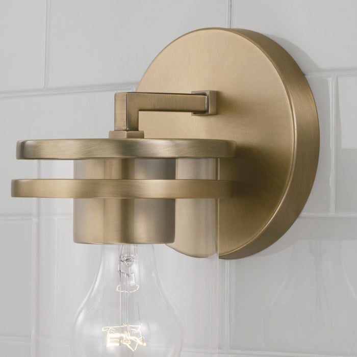 Capital Lighting 648711AD-539 One Light Wall Sconce, Aged Brass