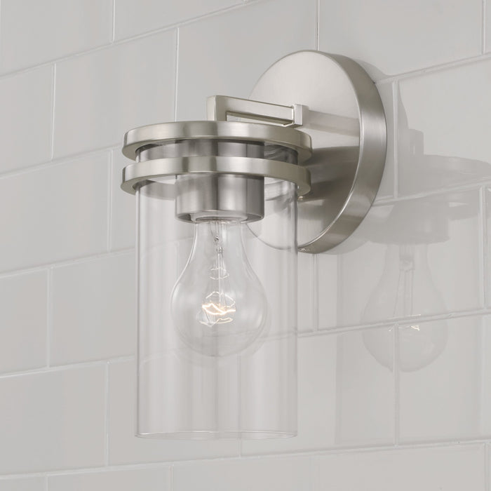 Capital Lighting 648711BN-539 One Light Wall Sconce, Brushed Nickel