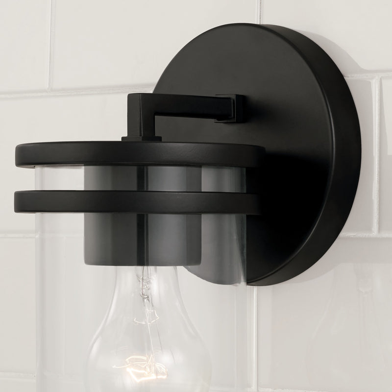Capital Lighting 648711MB-539 One Light Wall Sconce, Matte Black