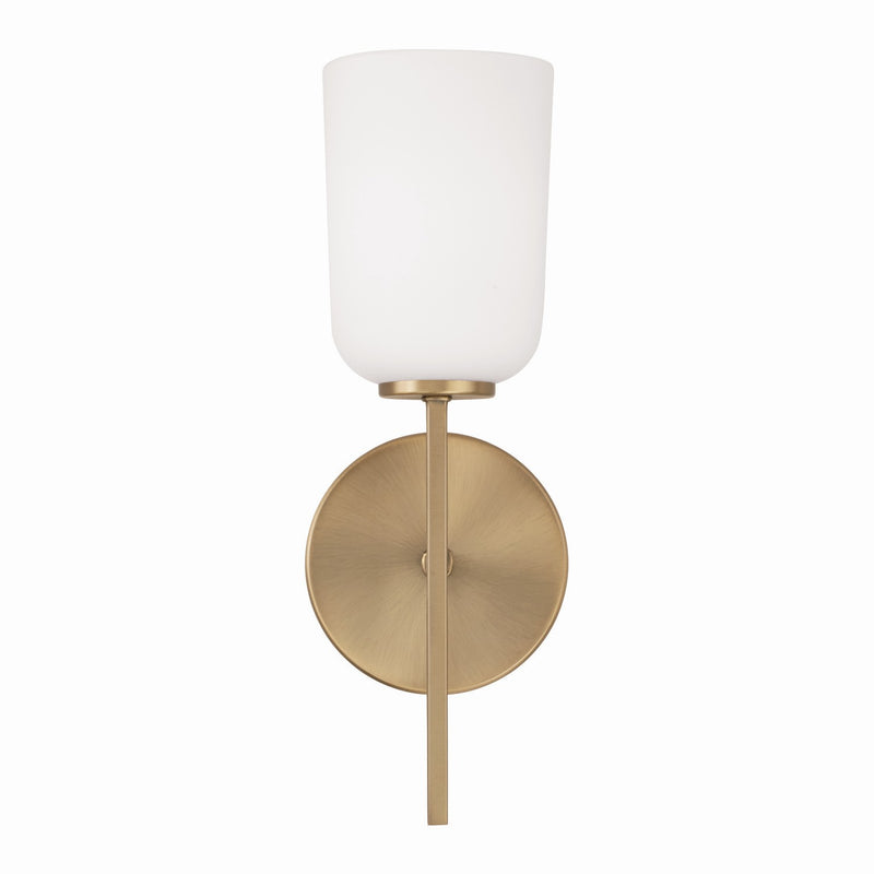 Capital Lighting 648811AD-542 One Light Wall Sconce, Aged Brass