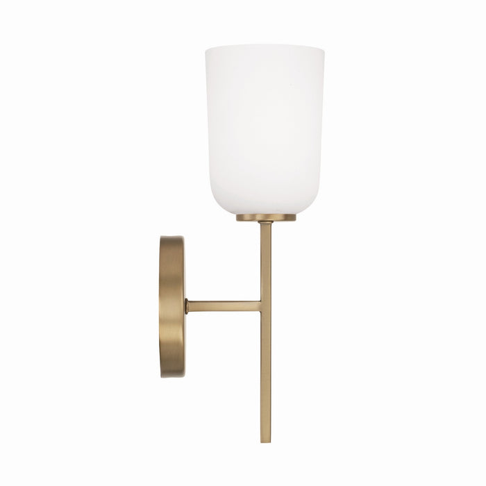 Capital Lighting 648811AD-542 One Light Wall Sconce, Aged Brass
