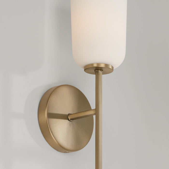 Capital Lighting 648811AD-542 One Light Wall Sconce, Aged Brass