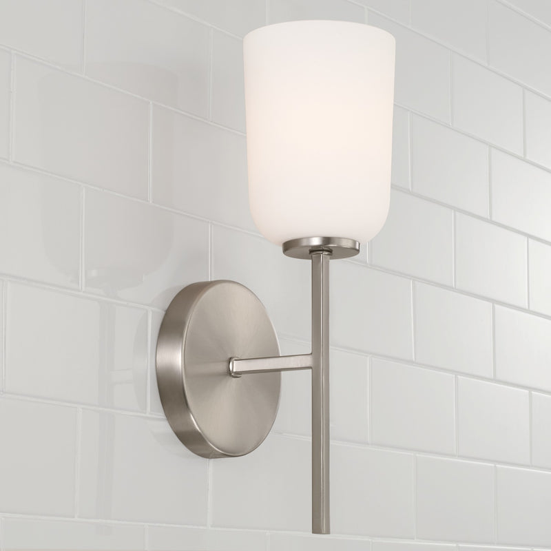 Capital Lighting 648811BN-542 One Light Wall Sconce, Brushed Nickel