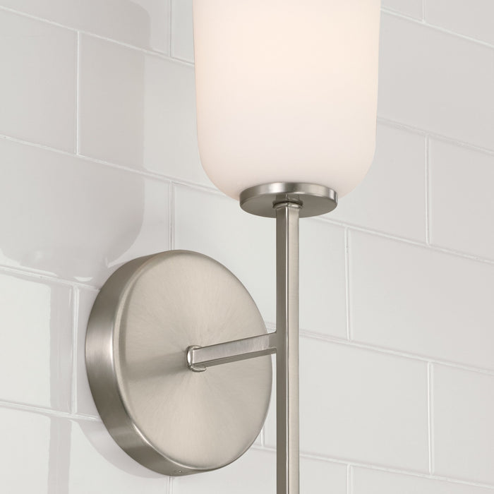 Capital Lighting 648811BN-542 One Light Wall Sconce, Brushed Nickel