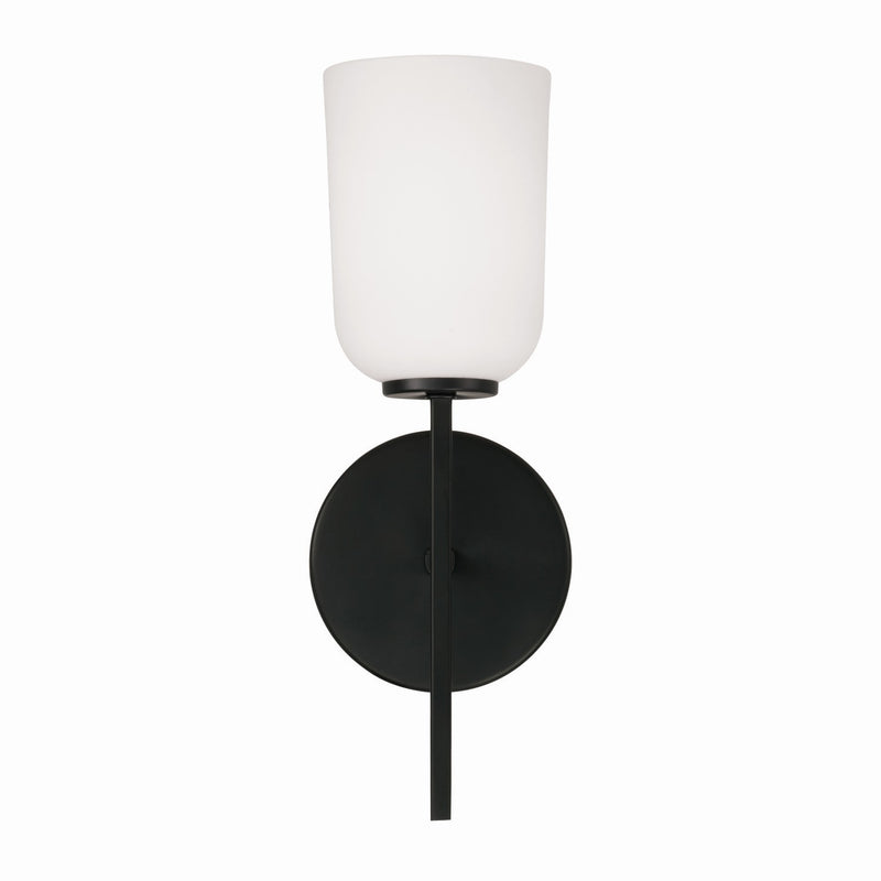Capital Lighting 648811MB-542 One Light Wall Sconce, Matte Black
