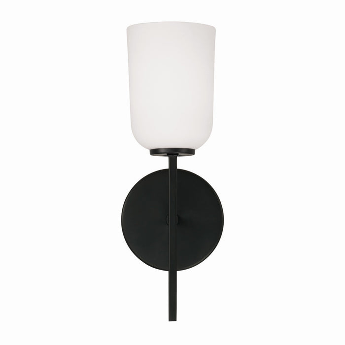 Capital Lighting 648811MB-542 One Light Wall Sconce, Matte Black