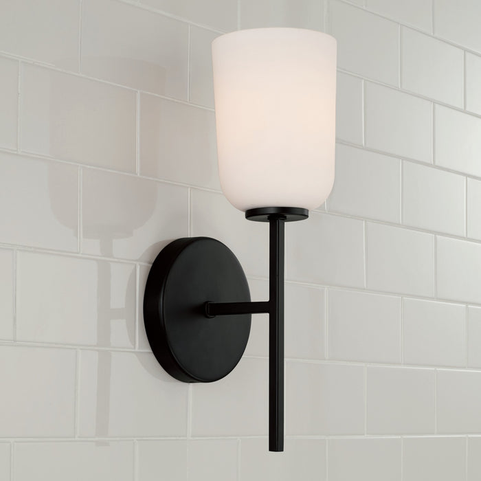 Capital Lighting 648811MB-542 One Light Wall Sconce, Matte Black
