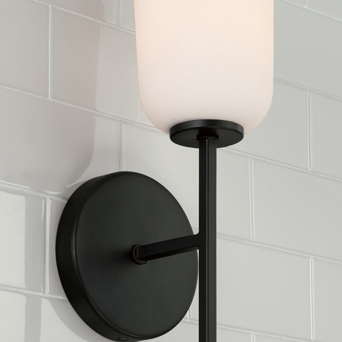 Capital Lighting 648811MB-542 One Light Wall Sconce, Matte Black