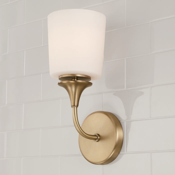 Capital Lighting 648911AD-541 One Light Wall Sconce, Aged Brass